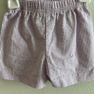 Zucchini Kids 12 month Lavender Gingham Elastic-Waist Shorts